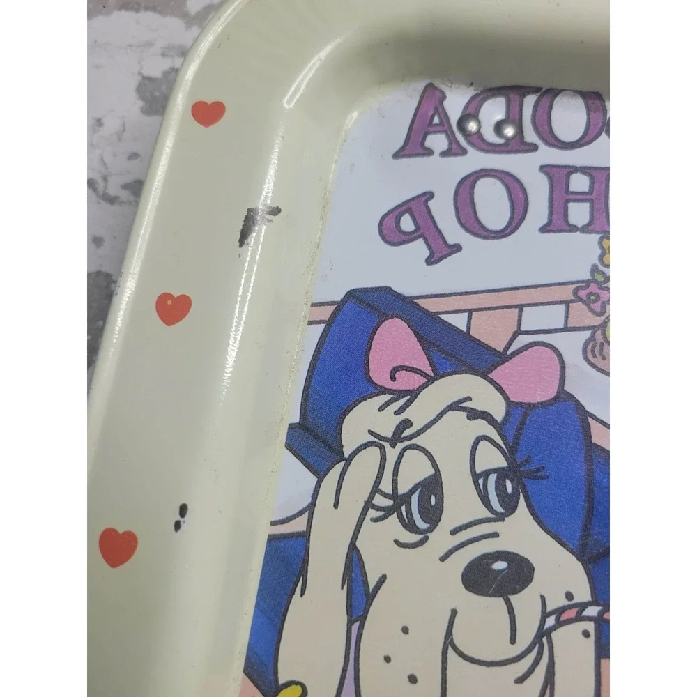 Vintage‎ 1987 Pound Puppies Metal TV Tray Tonka Corporation 1987